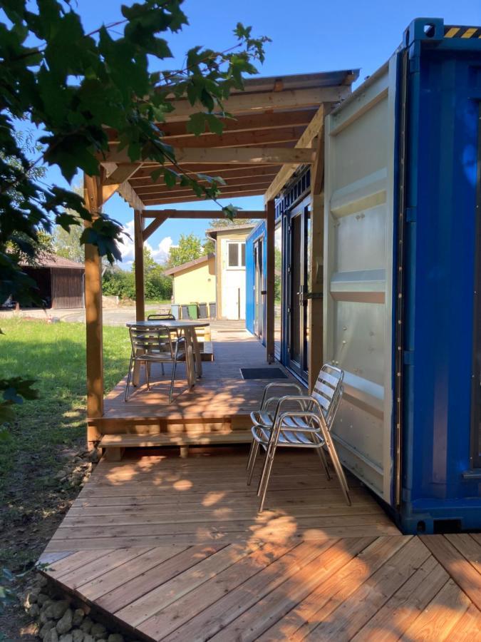 Tiny House Im Seecontainer Mit Parkplatz, Glasfaser, Netflix, Veranda Und Gehobener Ausstattung Coburg Luaran gambar